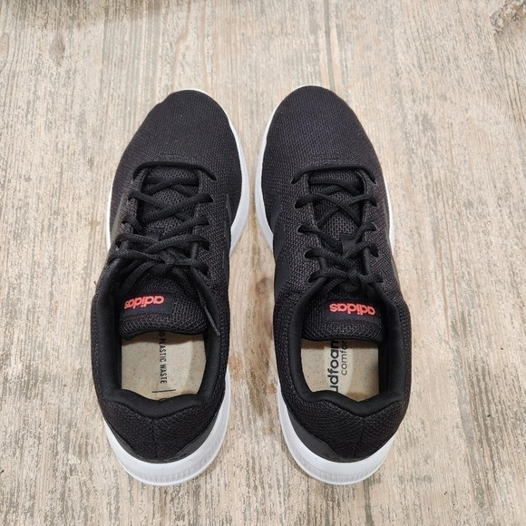 Adidas,Lite Racer Cloudfoam Athletic Sneakers Black/White, Men's 12 - Picture 9 of 11